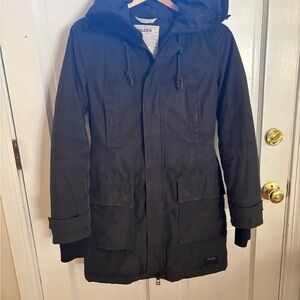 Black Hooded Parka
